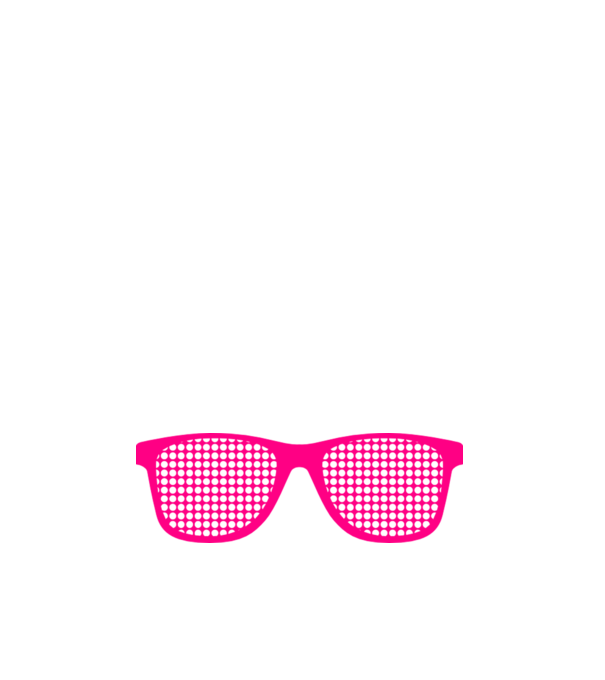 Ochelari model albastru închis pe tricou