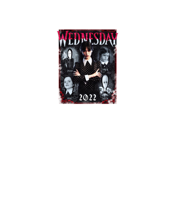 WEDNESDAY multi all time model negru pe tricou