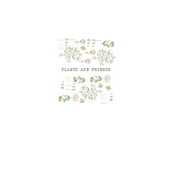 Plants are friends model gri pe tricou