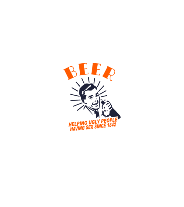 beeer model alb pe tricou