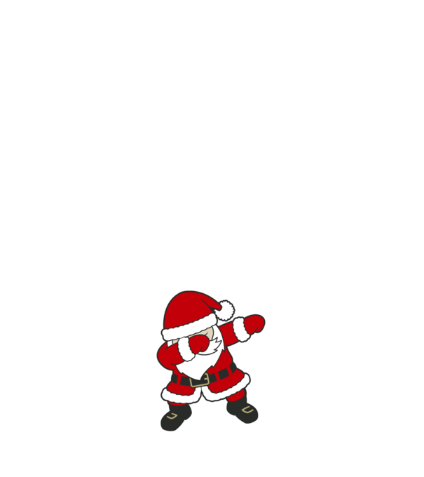 Dabbing Santa model verde pe tricou