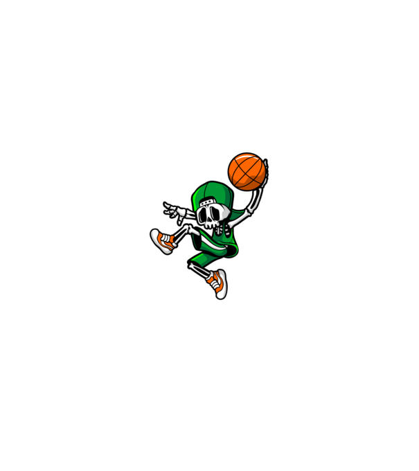 Basketbone model negru pe tricou