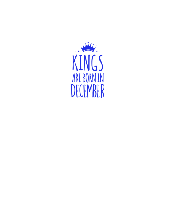 Kings are born in - December model roșu pe tricou