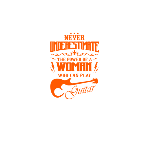 Never underestimate the power of a guitar woman model verde neon pe tricou