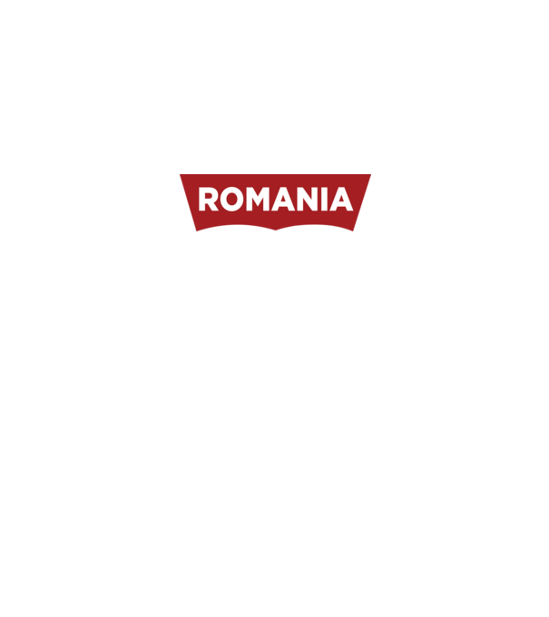 România levis model alb pe tricou