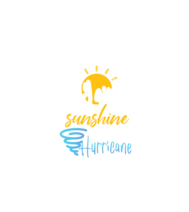July Girls are Sunshine mixed with a little Hurricane model negru pe tricou