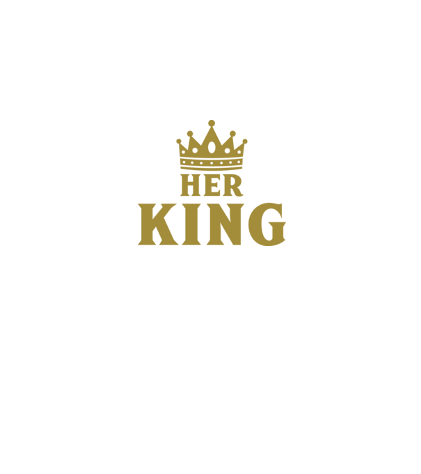 Her King model negru pe tricou