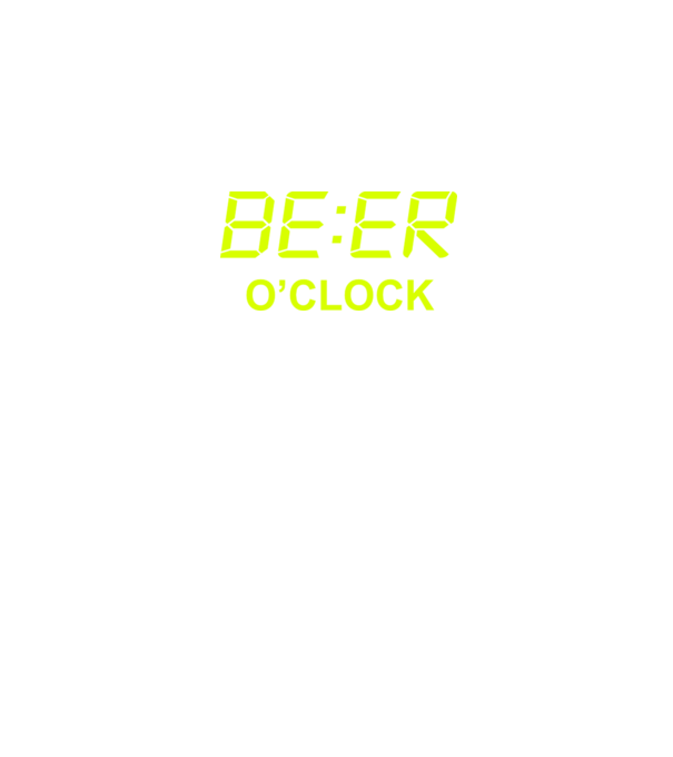 'Beer o'' clock' model negru pe tricou