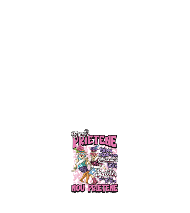 Nou prietene model roz deschis pe tricou