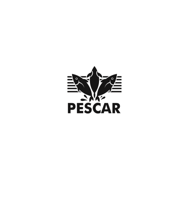 Pescar original model alb/roșu pe tricou