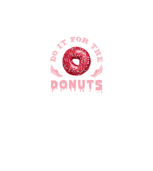 Do it for the donuts model negru pe tricou
