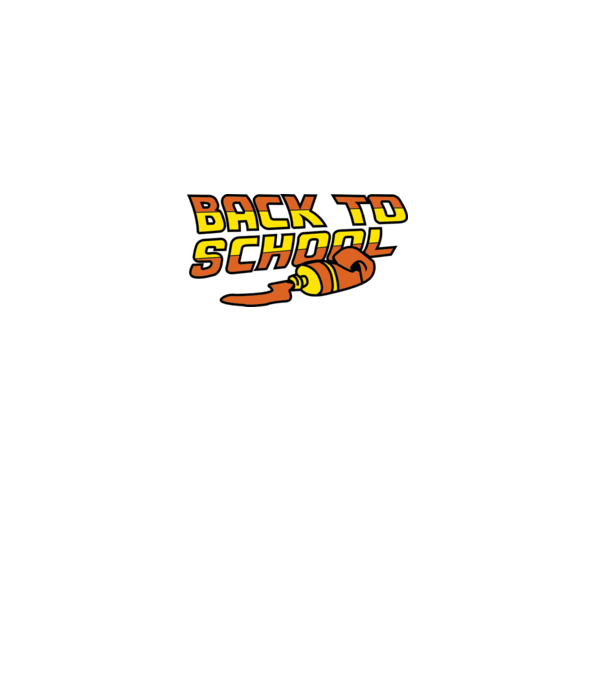 Back to school model negru pe tricou