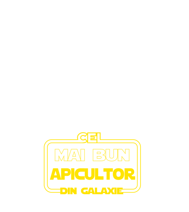 Cel mai bun apicultor din galaxie model negru pe tricou