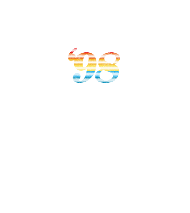 Retro Birthday 1998 model negru pe tricou