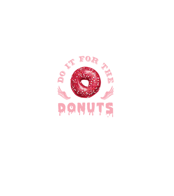 Do it for the donuts model negru pe tricou