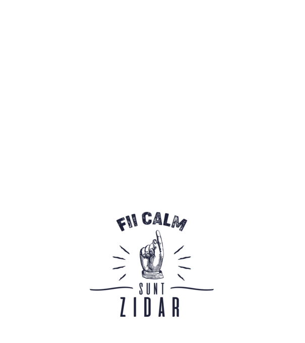 fii calm, sunt zidar model roz deschis pe tricou