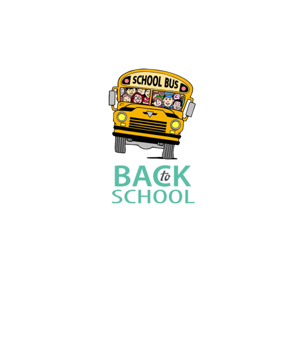 Back to school bus model verde neon pe tricou