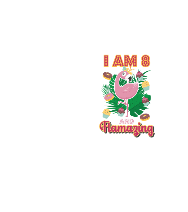 FLAMAZING Birthday 8 Years old model galben neon pe tricou