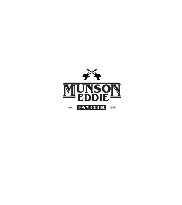 eddie munson fan club model alb pe tricou