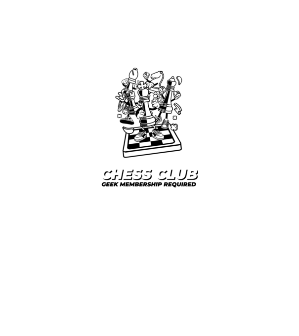 chess club model gri pe tricou