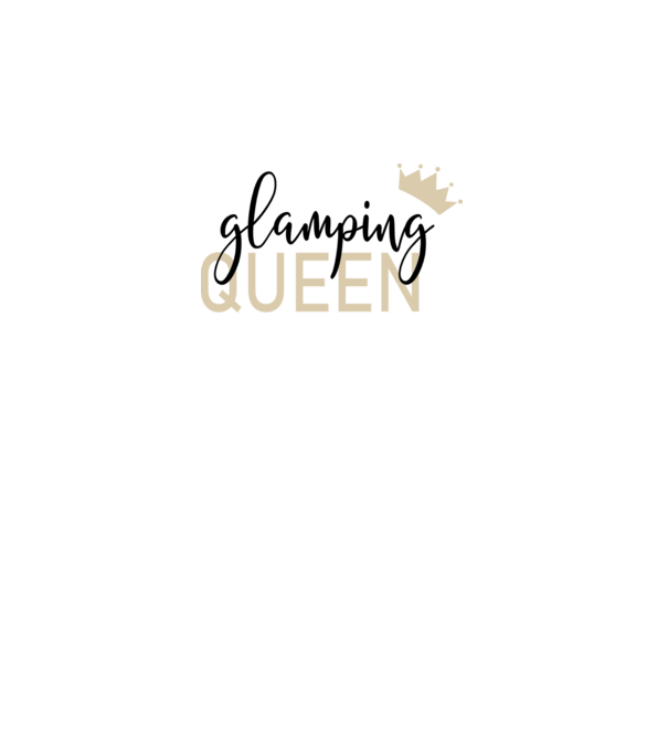 Glamping queen model galben neon pe tricou