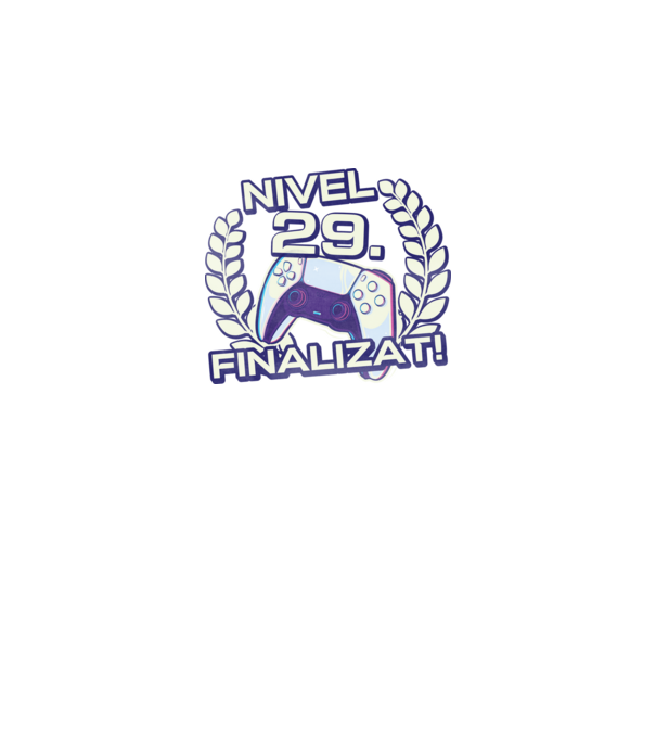 Nivel 29 finalizat! model negru pe tricou