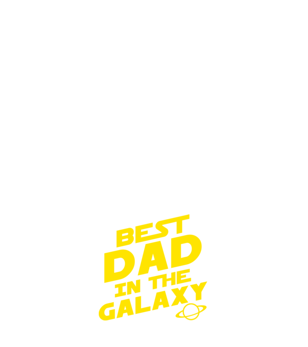 Best dad in the galaxy model albastru închis pe tricou