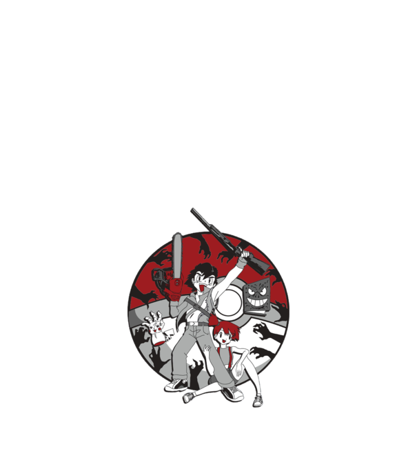 pokemon survive maki model alb pe tricou