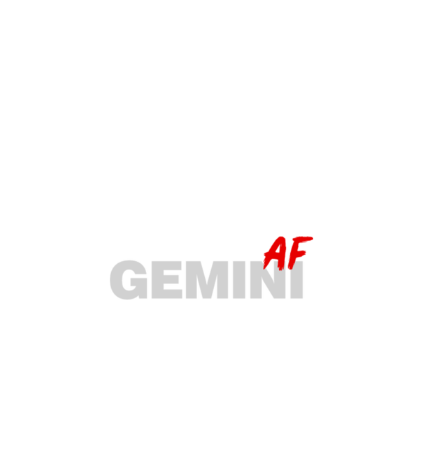 GEMINI as fuck model negru pe tricou