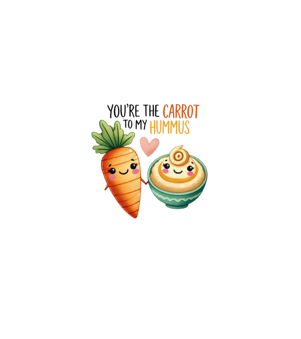 Carrot to my Hummus model albastru deschis pe tricou