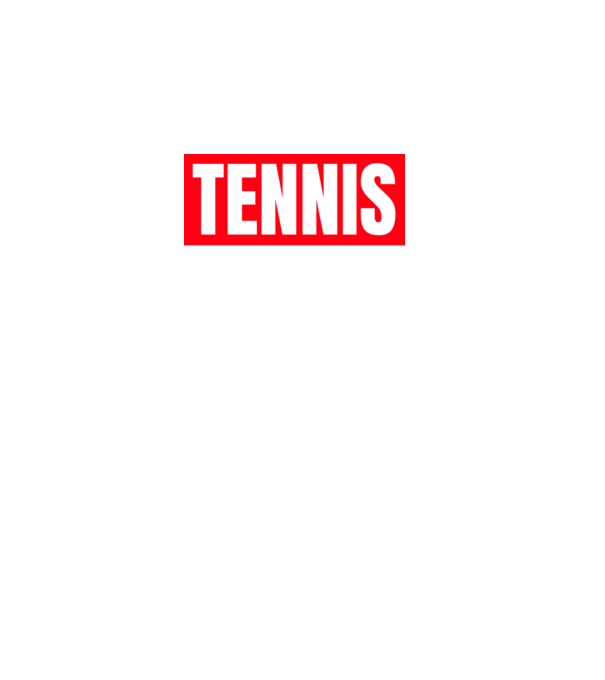 TENNIS HERO model negru pe tricou