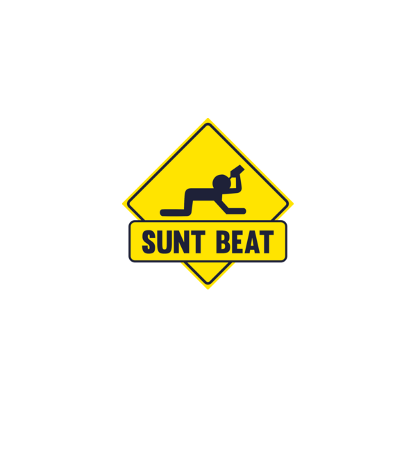 Sunt beat model alb pe tricou