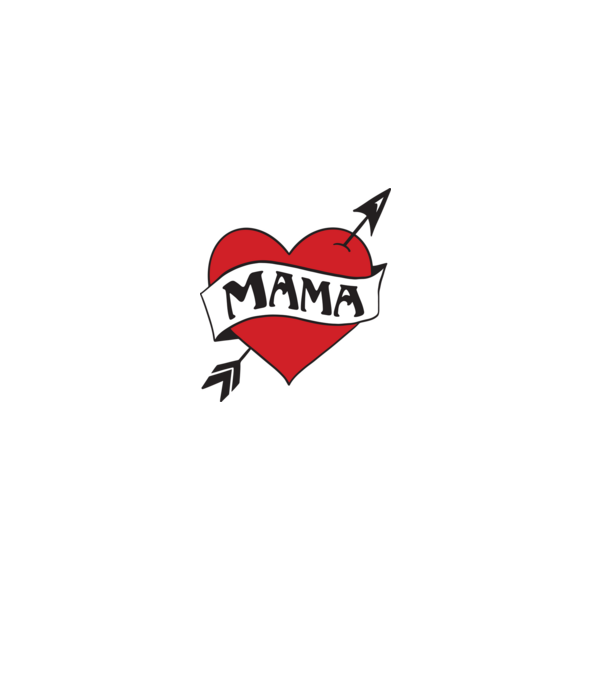 mama model alb pe tricou