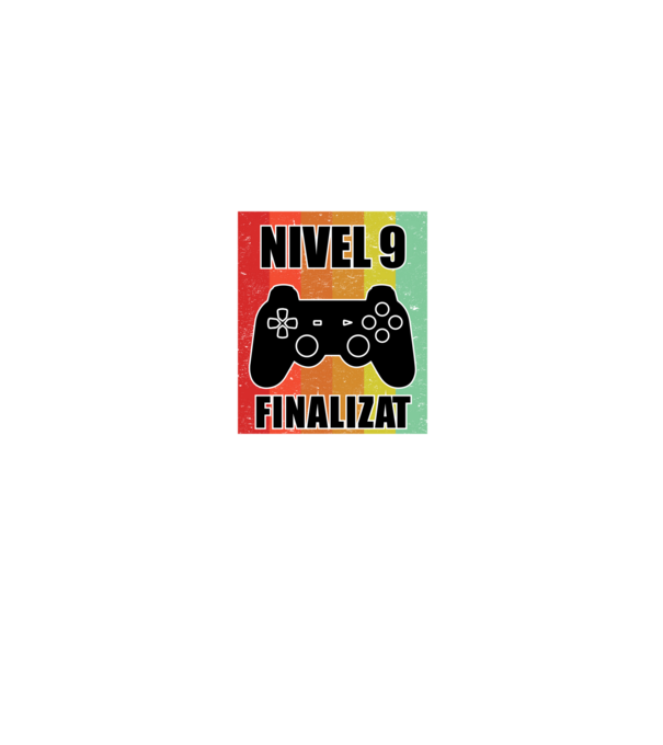 Nivel 9 finalizat model negru pe tricou