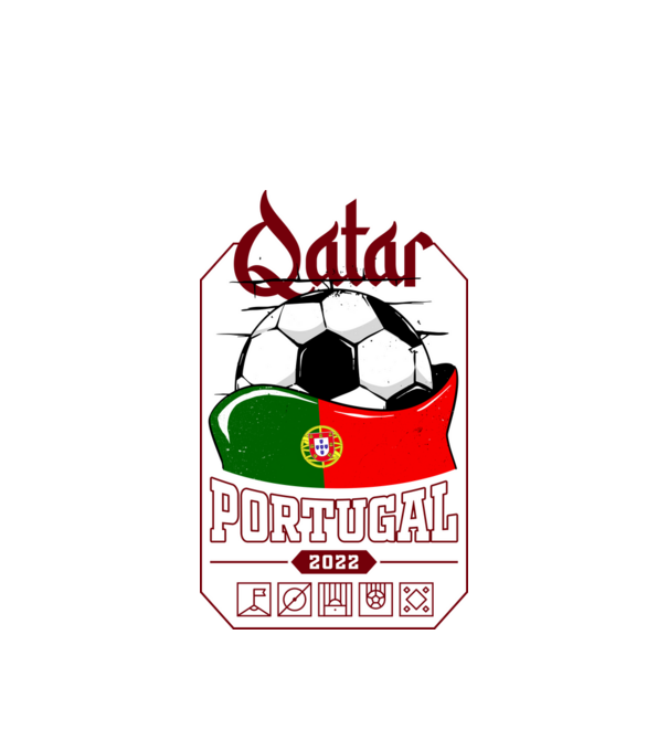 Qatar teams Portugal model alb pe tricou