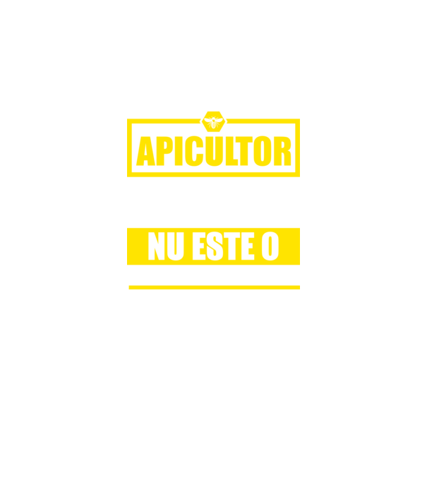 apicultor - pentru că protectorul albinelor care produc mierea nu este o funcție oficială model negru pe tricou