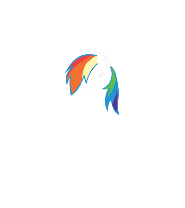 Rainbow Dash model gri pe tricou