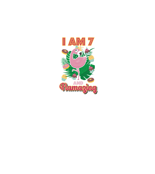 FLAMAZING Birthday 7 Years old model alb pe tricou