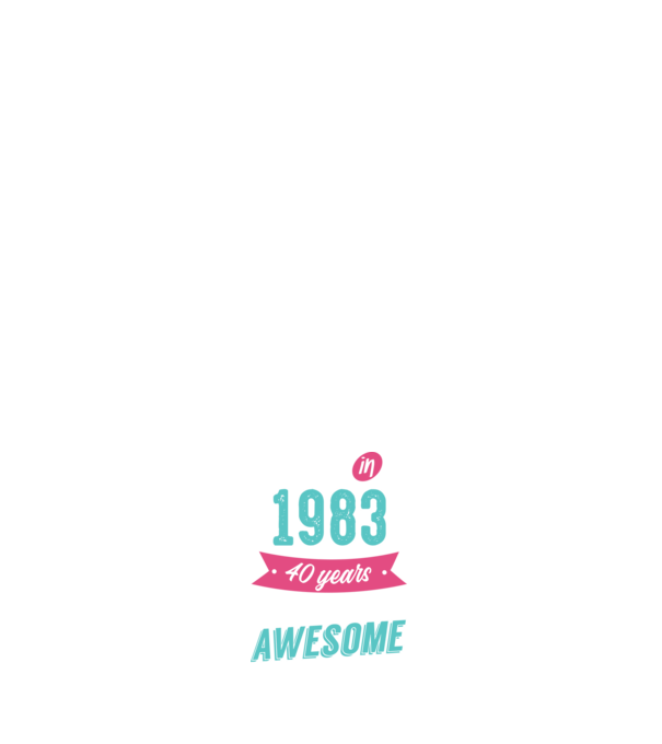 Made in 1983 model negru pe tricou