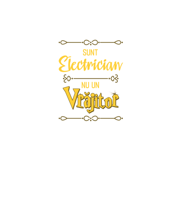 Sunt electrician, nu un vrăjitor model verde neon pe tricou
