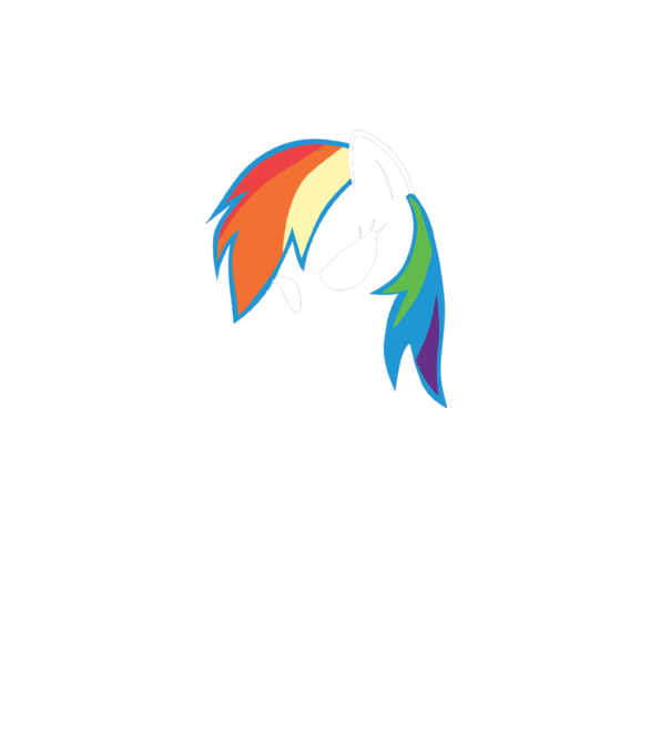 Rainbow Dash model albastru deschis pe tricou