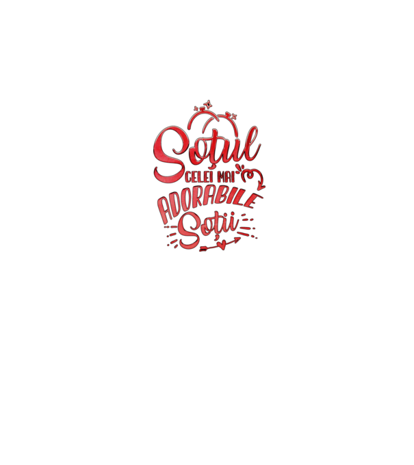 Soțul celei mai adorabile soții model negru pe tricou