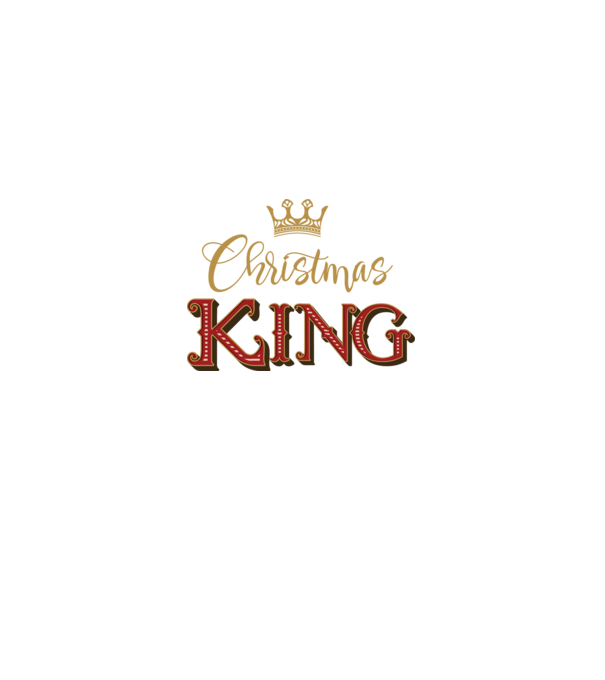 Christmas King model negru pe tricou