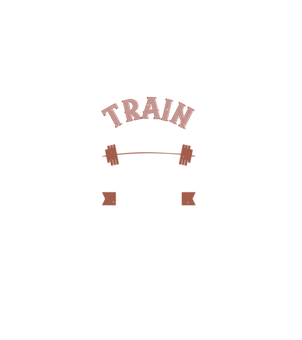 Train Hard model negru pe tricou