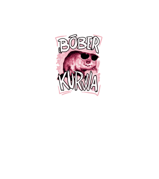Bóber wtf model negru pe tricou