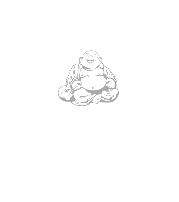 fat buddha model negru pe tricou
