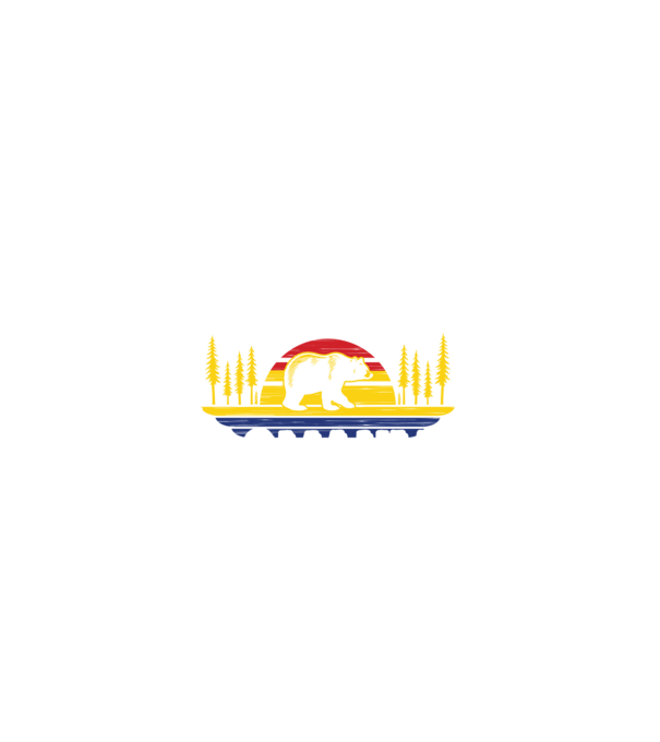 Land of Bears model negru pe tricou