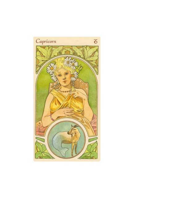 Horoscop Tarot CAPRICORNUL model negru pe tricou