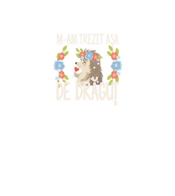 M-am trezit așa de drăguț model gri pe tricou