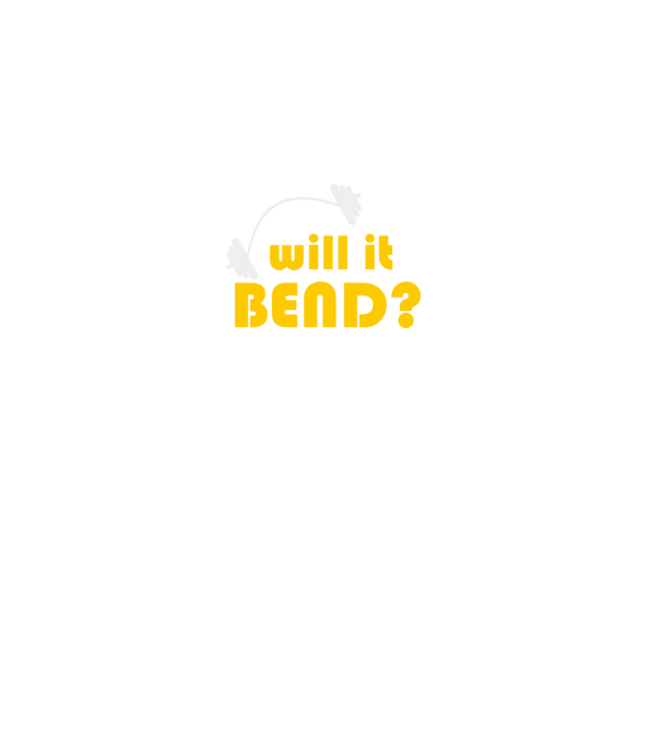 Will it bend model negru pe tricou